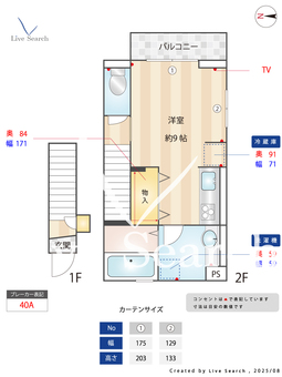 ガーデンハウス東山 205 【東京都下井草駅】 の間取り図