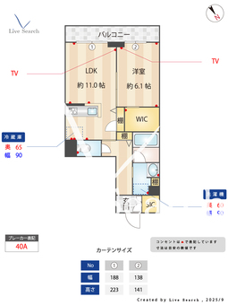 エクラージュ 205 【千葉県柏たなか】 の間取り図