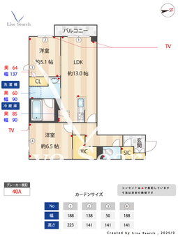 エクラージュ 206 【千葉県柏たなか】 の間取り図
