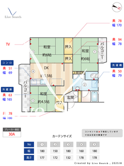 大板井団地 204 【福岡県小郡駅（西鉄天神大牟田線）】 の間取り図