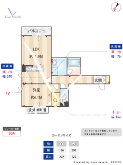 ShaMaison CourageⅥ 301 【福岡県吉塚駅】 の間取り図