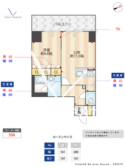 Prima Stella 1202 【東京都西新宿駅】 の間取り図