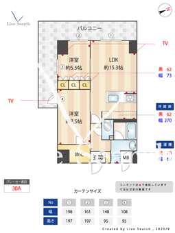 Prima Stella 1305 【東京都西新宿駅】 の間取り図
