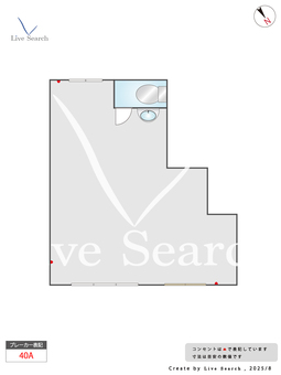ゴールドウッズ菅原ベースⅡ 1C 【兵庫県新長田駅】 の間取り図