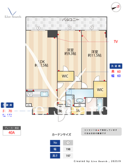 Prima Stella 1402 【東京都西新宿駅】 の間取り図