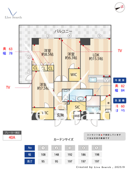 Prima Stella 1403 【東京都西新宿駅】 の間取り図