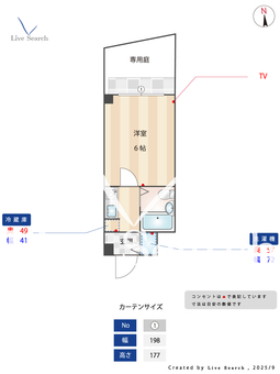 メゾン・ボナール 101 【福岡県大濠公園駅】 の間取り図