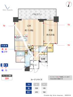 プレミスト天神赤坂タワー 802 【福岡県赤坂駅】 の間取り図
