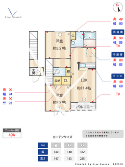 シャーメゾン　シャトレー 202 【茨城県常陸多賀駅】 の間取り図