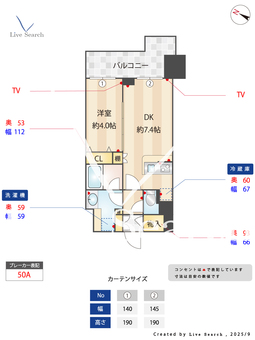 エスティメゾン東別院 1309 【愛知県東別院駅】 の間取り図