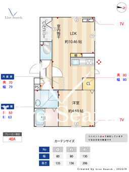 ミレーネ西新井 201 【東京都西新井駅】 の間取り図