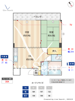 メゾン大和田 3B 【千葉県京成大和田駅】 の間取り図