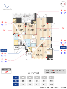 ジオタワー堺筋本町 405 【大阪府堺筋本町駅】 の間取り図