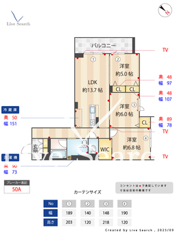 ツイン・フェリーチェ 201 【千葉県千葉】 の間取り図