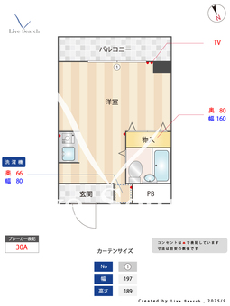 メゾンドエトワール 7C 【愛知県栄駅】 の間取り図