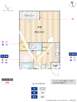 DBルーム谷塚 101 【埼玉県谷塚駅】 の間取り図
