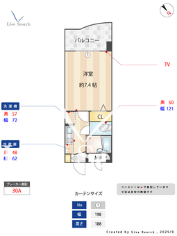 フリーデンス南天神 603 【福岡県西鉄福岡駅】 の間取り図