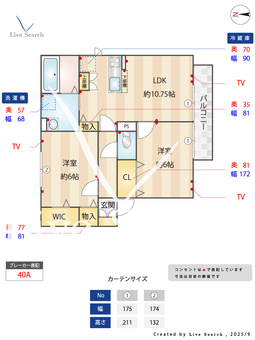 オルフェーヴルB 202 【埼玉県吉川】 の間取り図