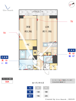 ルピナスⅠ 203 【埼玉県八潮駅】 の間取り図