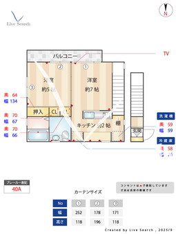 雑司が谷テラスハウス 202 【東京都雑司が谷駅】 の間取り図