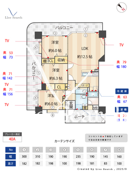 エクサイド天神 1305 【福岡県天神】 の間取り図