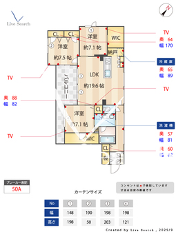 ツイン・ラポルテ 401 【千葉県千葉】 の間取り図