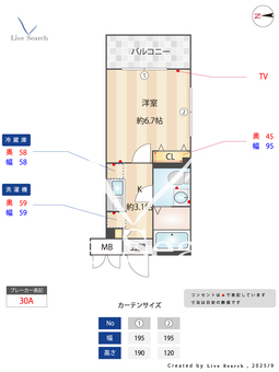 AXAS新中野 401 【東京都新中野駅】 の間取り図