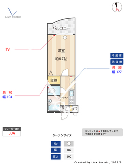 ラ・フローラ武蔵野Ⅵ 410 【東京都東伏見駅】 の間取り図