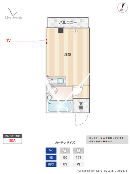 松下ビル 301 【東京都東京メトロ東西線「早稲田」駅】 の間取り図