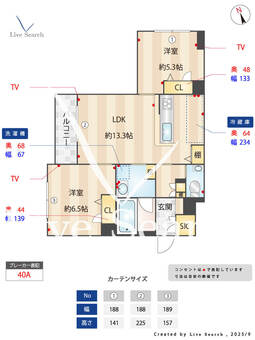 セントリビエ 105 【神奈川県武蔵中原駅】 の間取り図