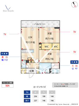ルピナスⅠ 205 【埼玉県八潮駅】 の間取り図