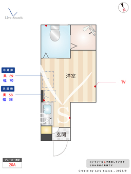 サークルハウスB棟 105 【東京都馬込】 の間取り図