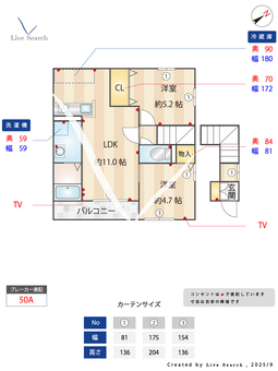 エトワール西大宮 203 【埼玉県川越線　西大宮駅　徒歩15分】 の間取り図