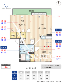 ファミールオガタC棟 101 【熊本県水前寺駅】 の間取り図