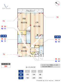 Miracle Bear  301 【埼玉県新越谷】 の間取り図
