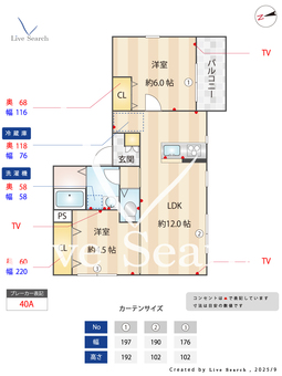 Amour fleurir 若竹 301 【大阪府北大阪急行電鉄（北大阪急行線）緑地公園駅 １５分】 の間取り図