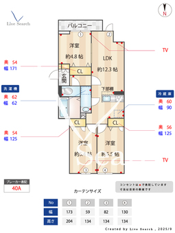セレスティア中野 201 【東京都総武・中央緩行線　中野駅】 の間取り図