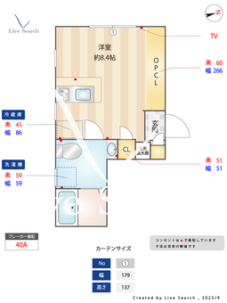 SAKURA AXIS用賀 202 【東京都用賀駅】 の間取り図