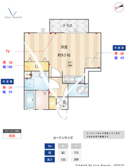 アケボノⅧ 102 【東京都仙川駅】 の間取り図