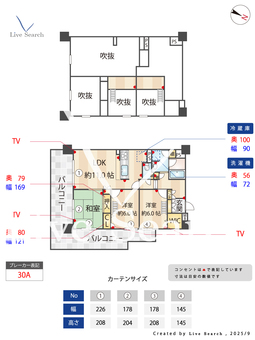 アンピール舞鶴 210 【福岡県天神駅】 の間取り図