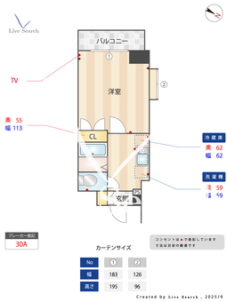 OLIO渋谷西原 301 【東京都初台駅】 の間取り図