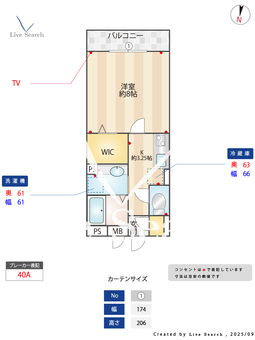 クラール獨協 207 【埼玉県獨協大学前駅】 の間取り図