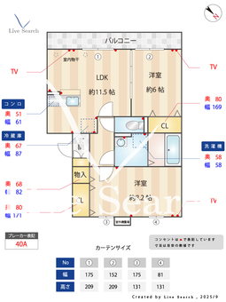 スプリングフォレストA 202 【千葉県千葉都市モノレール　桜木駅　徒歩18分】 の間取り図