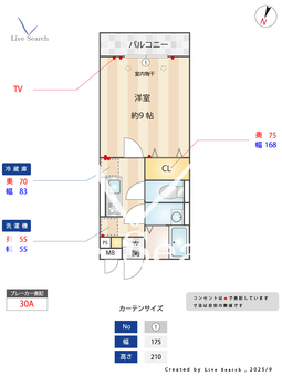 グランドソレイユBABAⅢ 306 【埼玉県三郷中央駅】 の間取り図