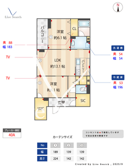 アトリエール 302 【神奈川県戸塚駅】 の間取り図