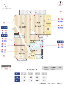 フロレアールF 202 【茨城県荒川沖駅】 の間取り図