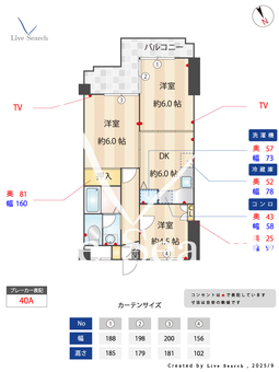 サンソシエ  2B 【埼玉県朝霞台駅】 の間取り図