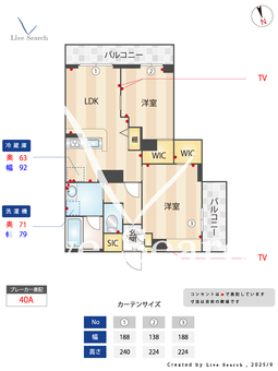 セントリビエ 201 【神奈川県武蔵中原駅】 の間取り図