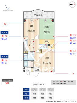 	サンビレッジII 306 【大阪府	谷町線「長原」徒歩5分】 の間取り図