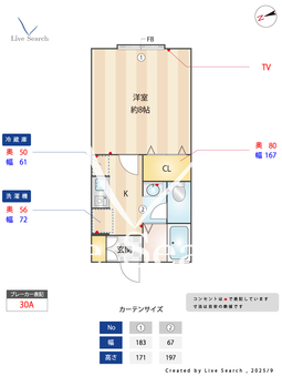 アヴェニュー 107 【東京都武蔵境駅】 の間取り図